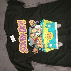 Boys black t-shirt with scooby doo